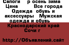 Сапоги 35 р.осень-зима  › Цена ­ 700 - Все города Одежда, обувь и аксессуары » Мужская одежда и обувь   . Краснодарский край,Сочи г.